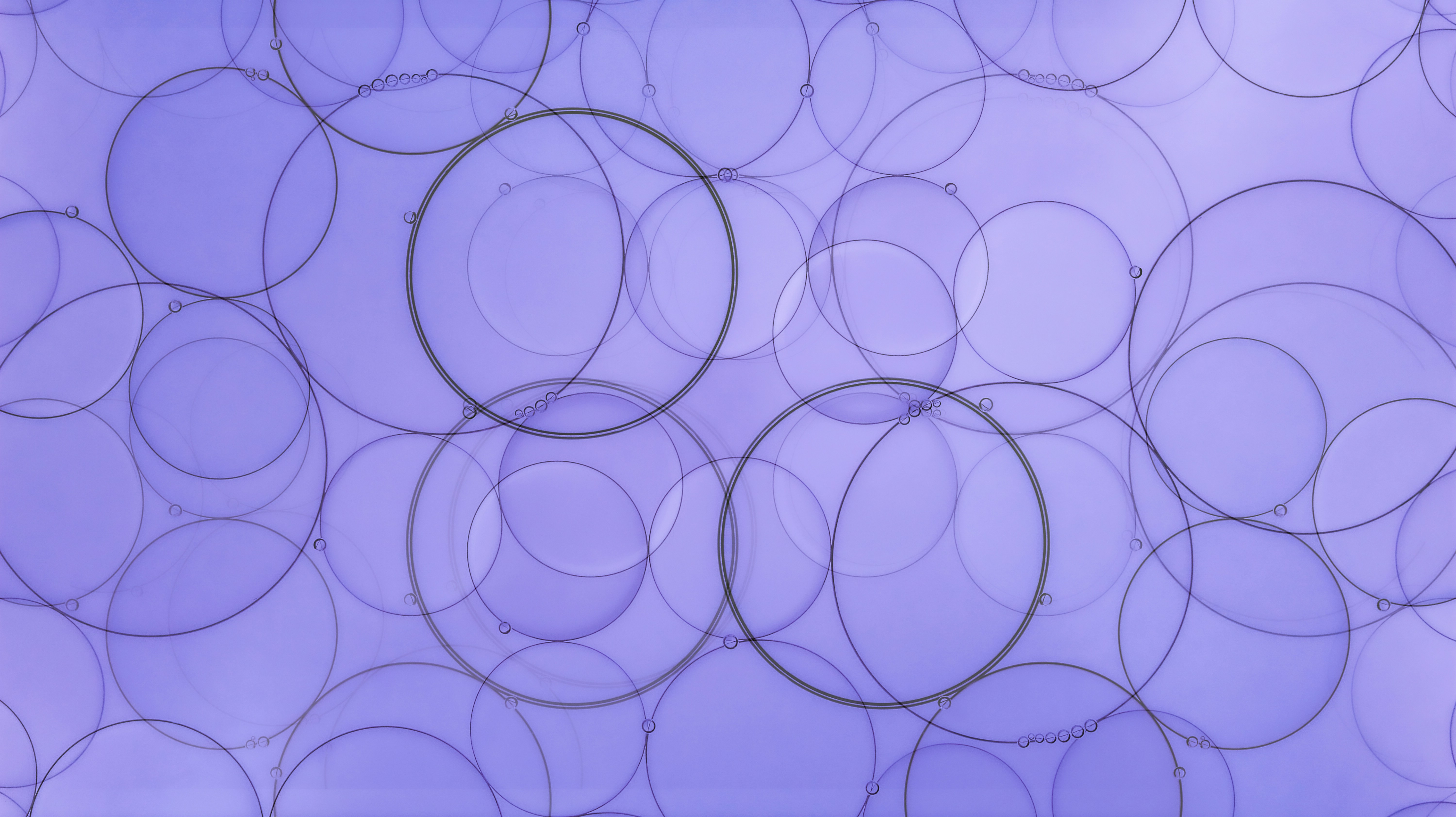Translucent Circles On A Purple Background.