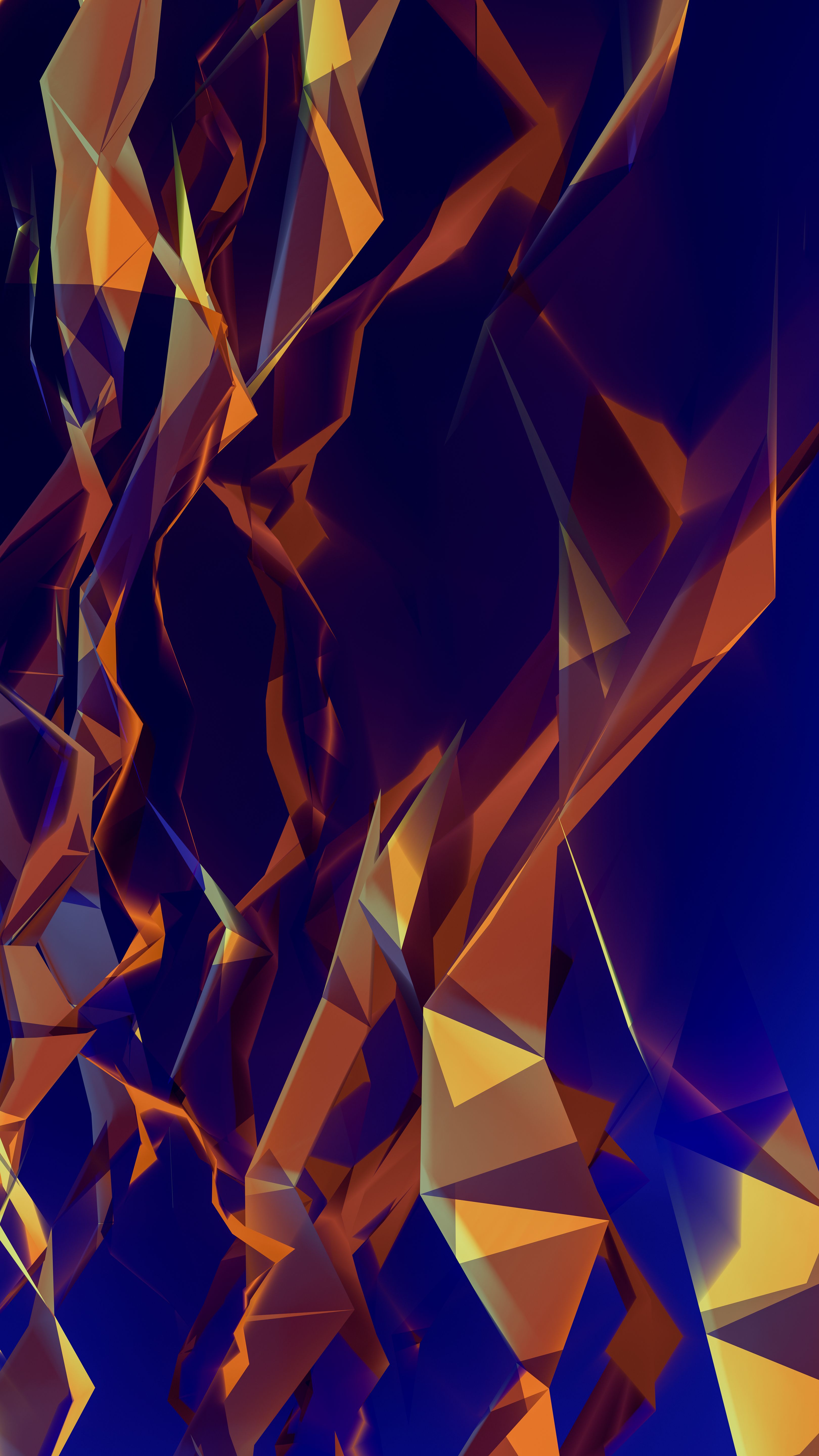 Dynamic Abstract Design Featuring Geometric Shapes In Vibrant Blue And Orange Tones, Creating A Modern Aesthetic. HD mobile wallpaper