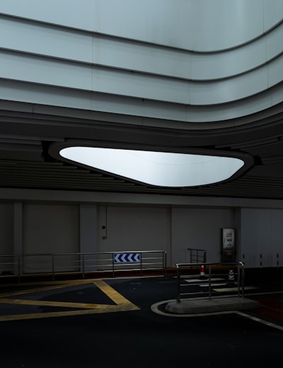 Curved Ceiling And Oval Light In Underground Passage wallpaper preview