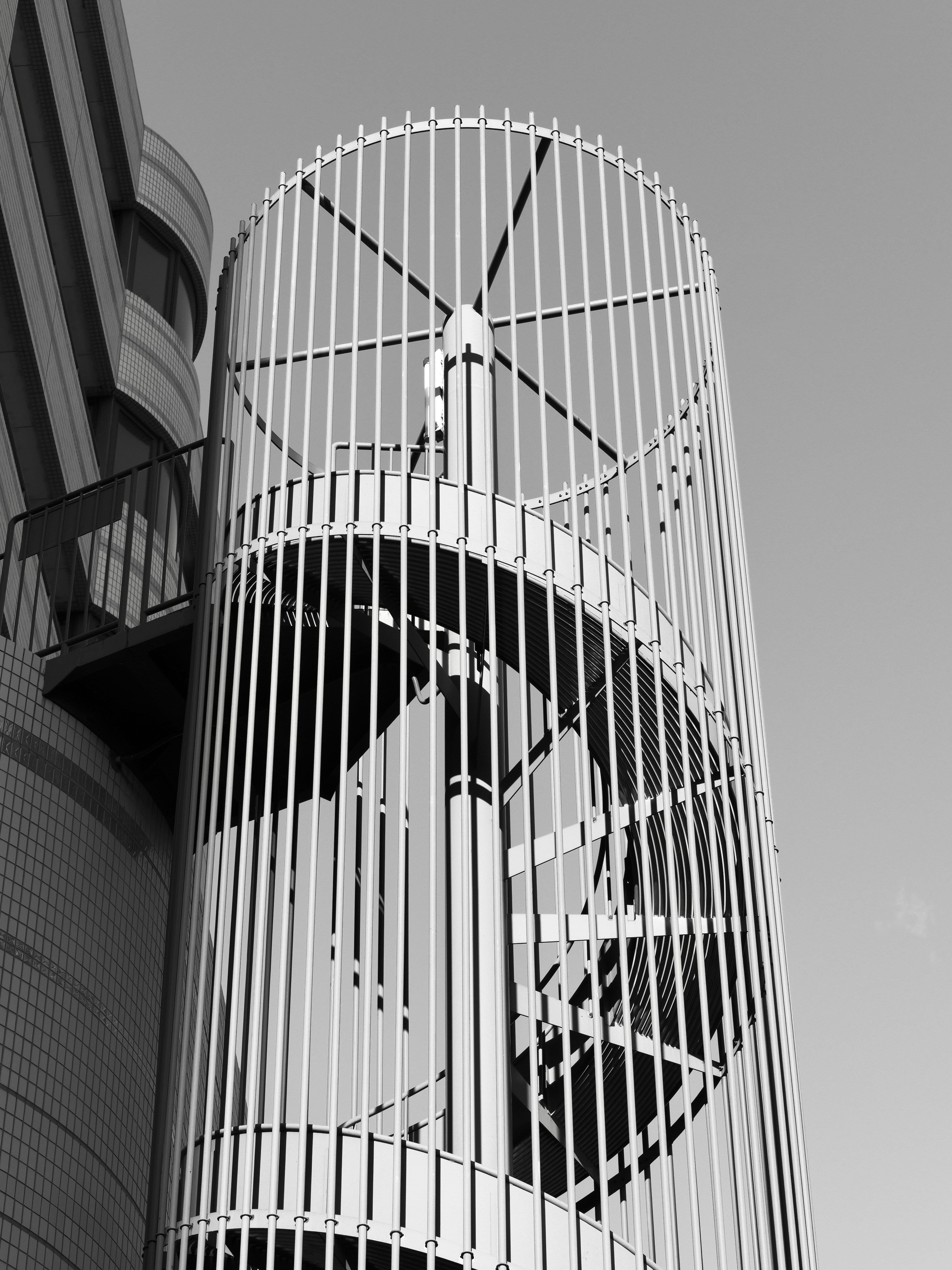 External Staircase HD mobile wallpaper