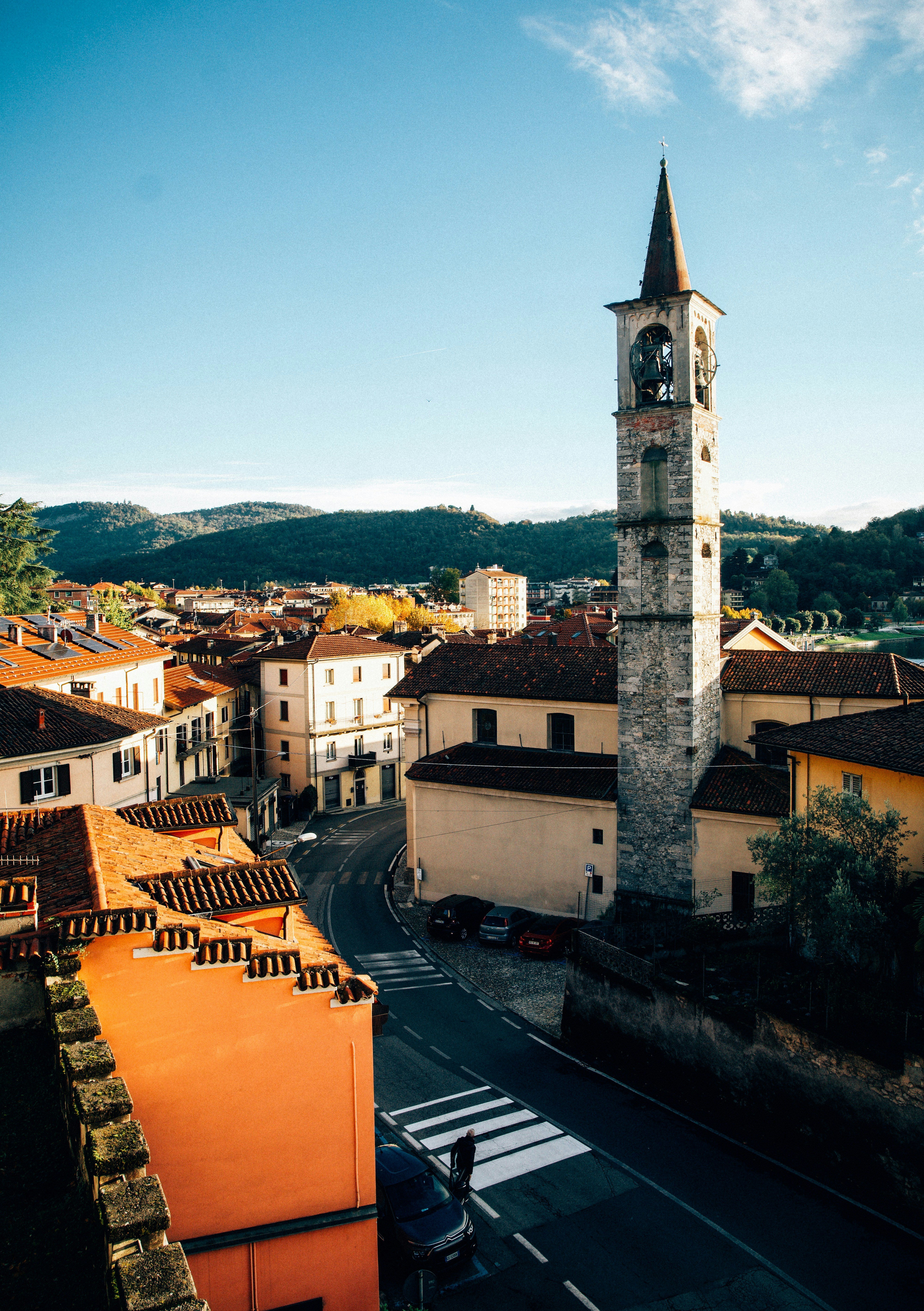 Beautiful And Typical Small Village In Italy HD mobile wallpaper