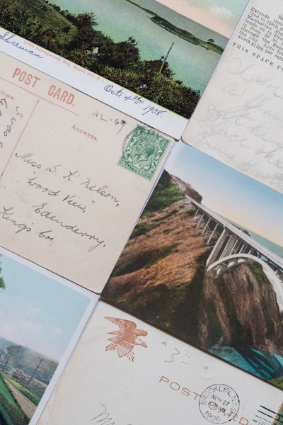 A Collection Of Vintage Postcards. wallpaper preview