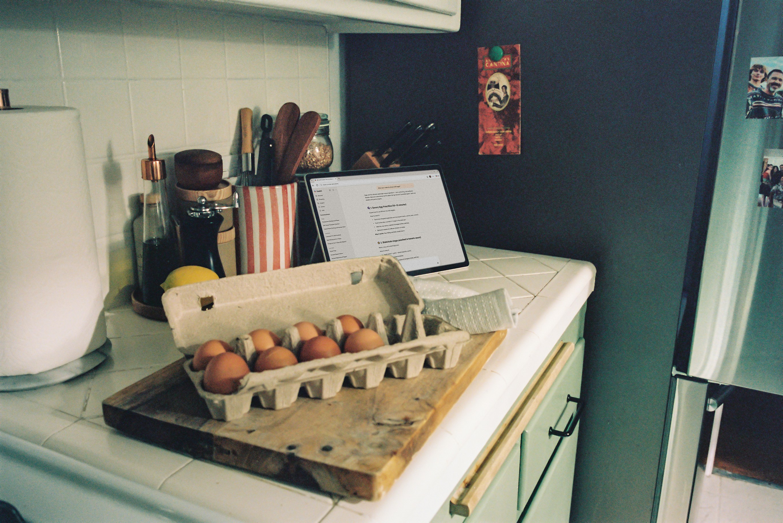 Carton Of Brown Eggs On A Kitchen Counter HD mobile wallpaper