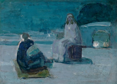 Henry Ossawa Tanner, Study For Christ And Nicodemus On A Rooftop, Ca. 1923, Oil On Wood Panel, 9 1/2 X 13 In. (24.0 X 33.0 Cm.), Smithsonian American Art Museum, Gift Of Mr. And Mrs. Norman Robbins, 1983.95.188A wallpaper preview