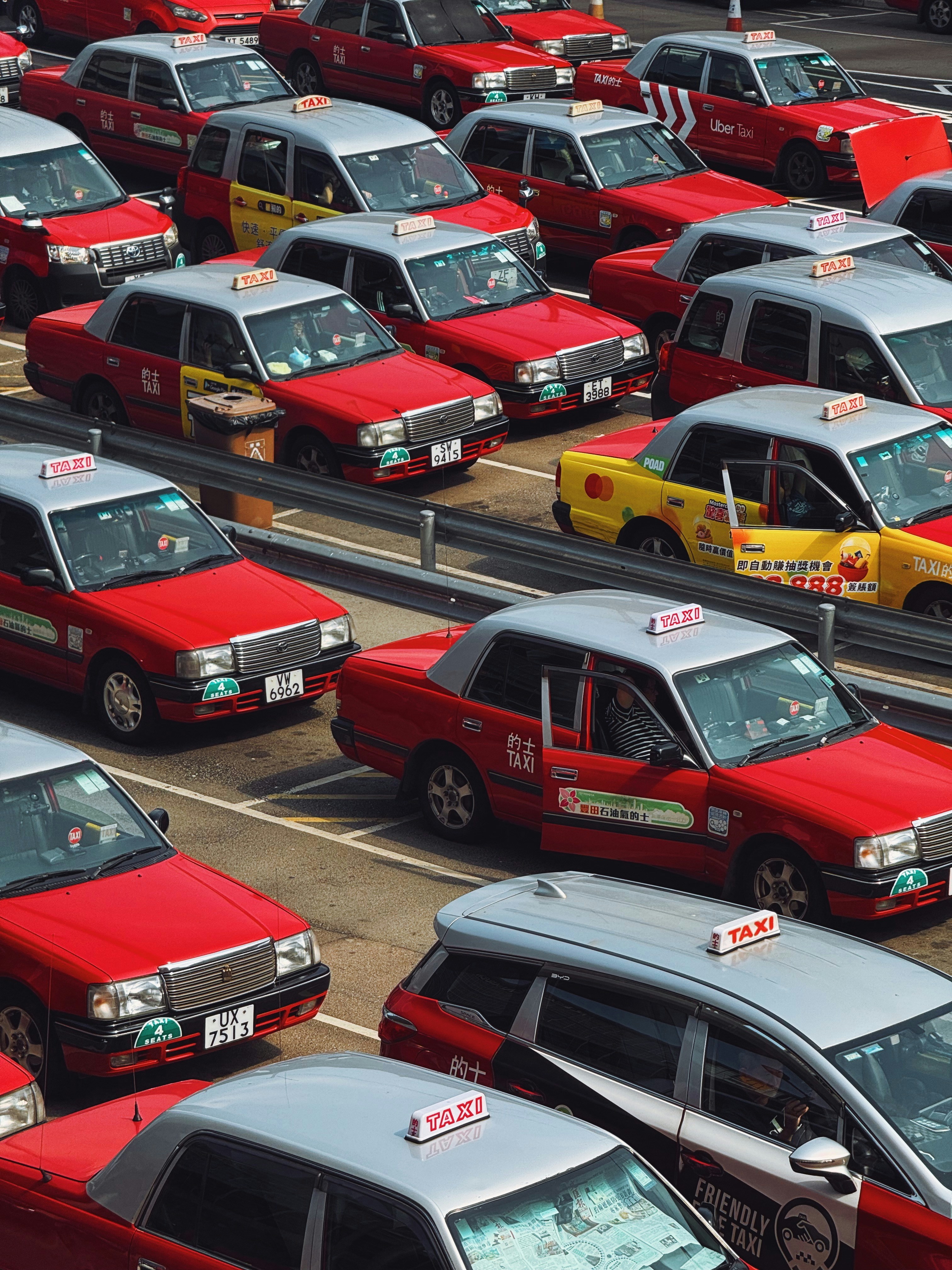 Hongkong Taxi HD mobile wallpaper