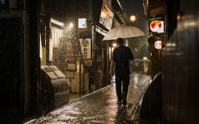 During Three Days Of Continuous Rain Due To Two Typhoons, I Got This Shot In Pontocho - And Myself Proper Drenched In The Process. 2026-06-26 @ 2Q4C+9CQ Kyoto wallpaper preview