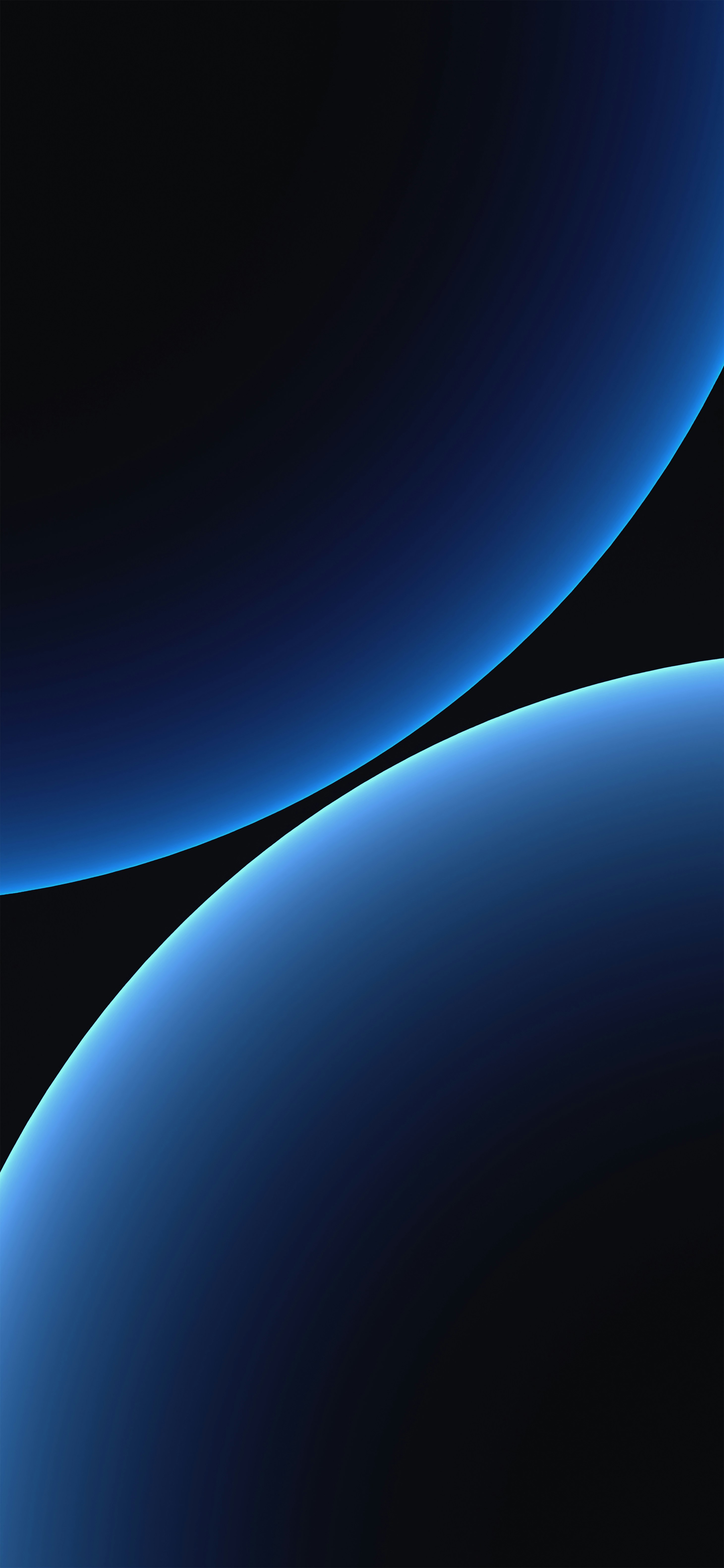 A Black Background With A Blue Swirl