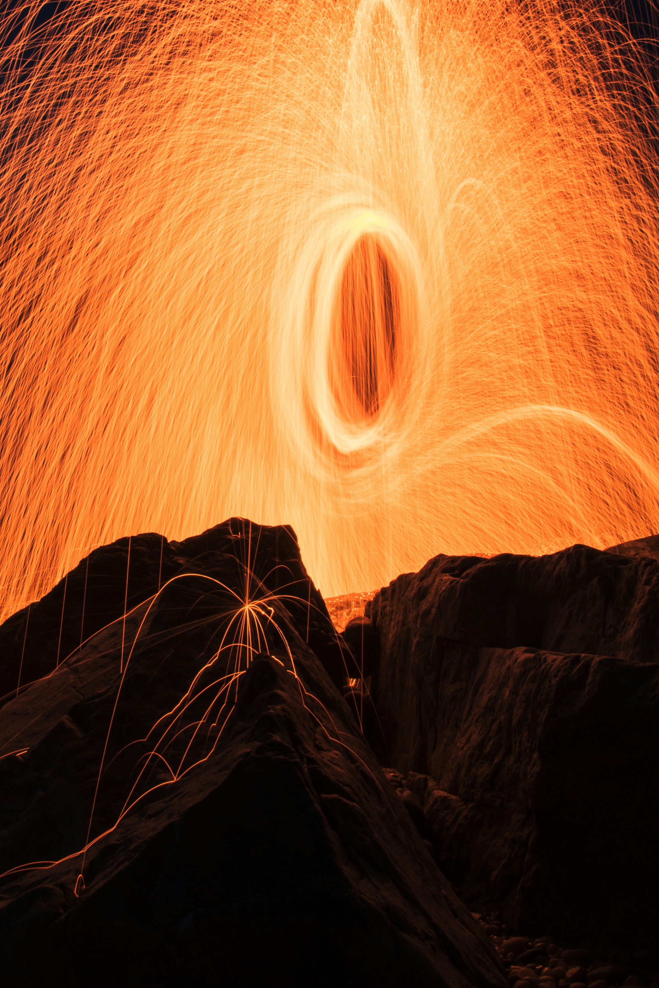 Rocks On Fire
